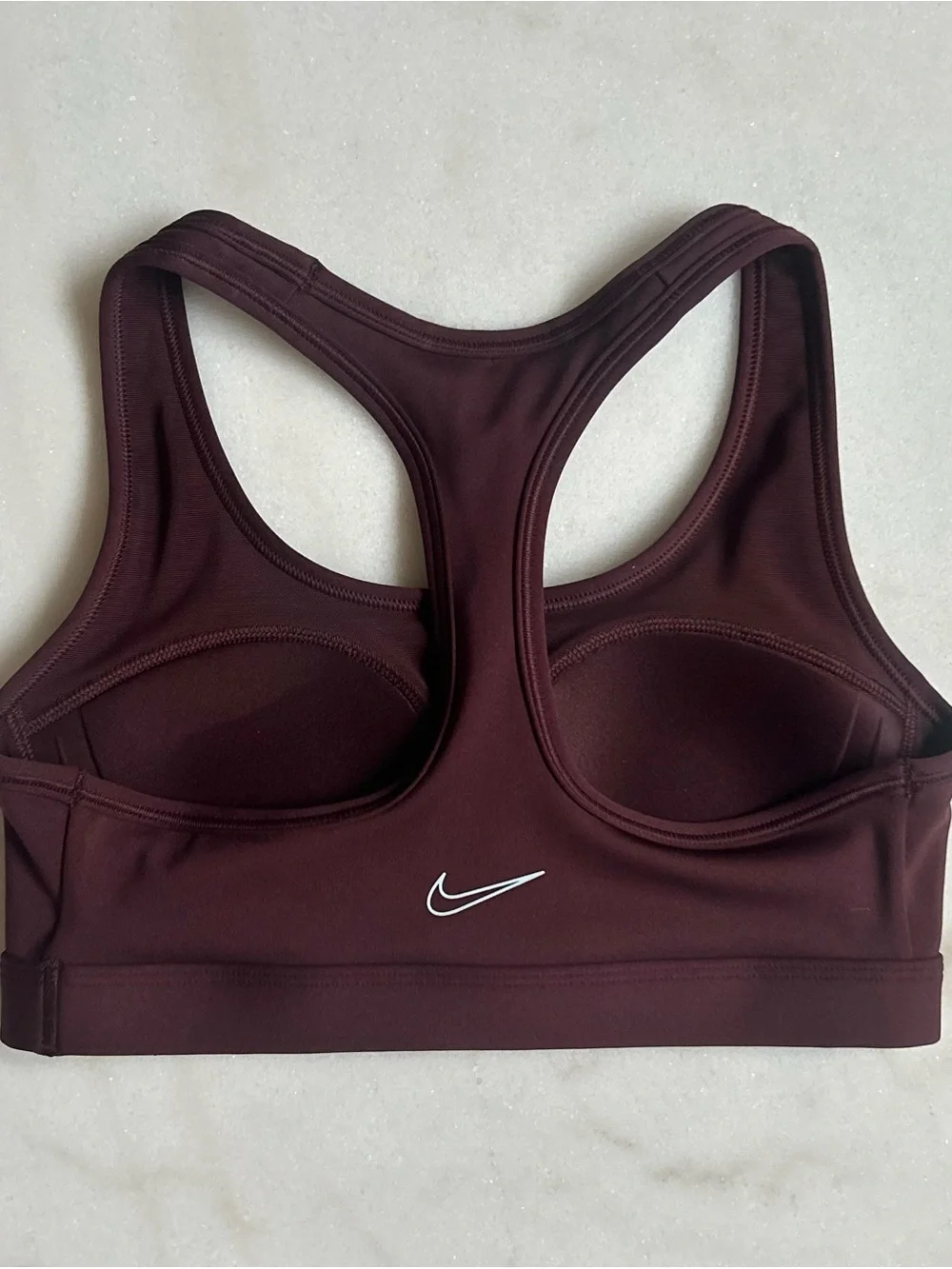 Nike Swoosh Dri-FIT Sports Bra Burgundy XS NWT